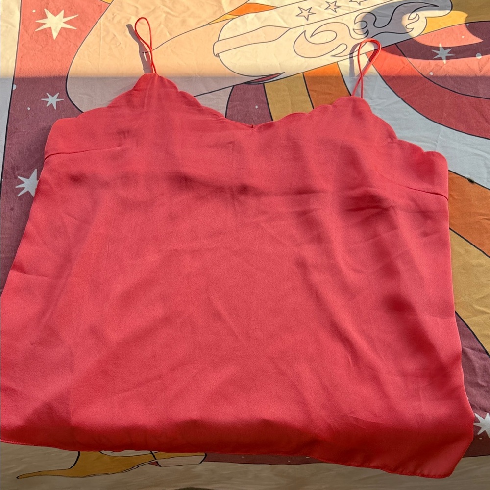 Pink Strappy Satin Top